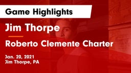 Jim Thorpe  vs Roberto Clemente Charter Game Highlights - Jan. 20, 2021