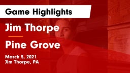 Jim Thorpe  vs Pine Grove  Game Highlights - March 5, 2021