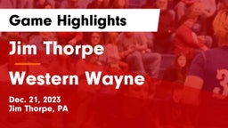 Jim Thorpe  vs Western Wayne  Game Highlights - Dec. 21, 2023