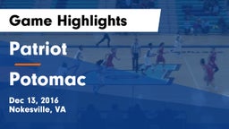 Patriot   vs Potomac  Game Highlights - Dec 13, 2016