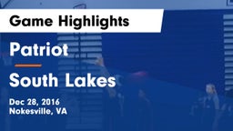 Patriot   vs South Lakes Game Highlights - Dec 28, 2016