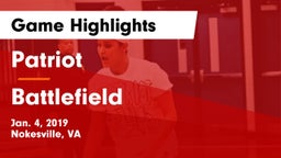 Patriot   vs Battlefield  Game Highlights - Jan. 4, 2019