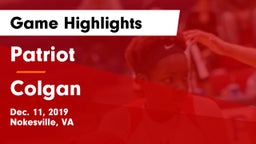 Patriot   vs Colgan  Game Highlights - Dec. 11, 2019