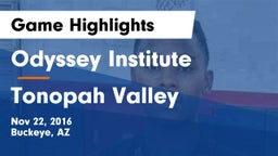 Odyssey Institute vs Tonopah Valley  Game Highlights - Nov 22, 2016