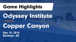 Odyssey Institute vs Copper Canyon Game Highlights - Dec 19, 2016