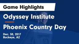 Odyssey Institute vs Phoenix Country Day  Game Highlights - Dec. 30, 2017