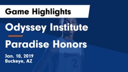 Odyssey Institute vs Paradise Honors Game Highlights - Jan. 10, 2019