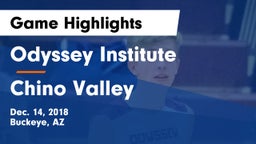 Odyssey Institute vs Chino Valley  Game Highlights - Dec. 14, 2018