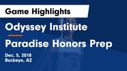 Odyssey Institute vs Paradise Honors Prep Game Highlights - Dec. 5, 2018