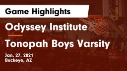 Odyssey Institute vs Tonopah Boys Varsity Game Highlights - Jan. 27, 2021