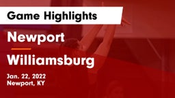 Newport  vs Williamsburg   Game Highlights - Jan. 22, 2022