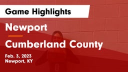 Newport  vs Cumberland County  Game Highlights - Feb. 3, 2023