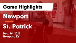 Newport  vs St. Patrick  Game Highlights - Dec. 16, 2023