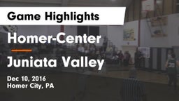 Homer-Center  vs Juniata Valley  Game Highlights - Dec 10, 2016