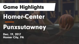 Homer-Center  vs Punxsutawney  Game Highlights - Dec. 19, 2017