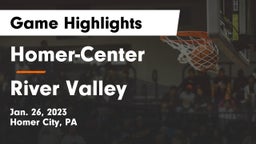 Homer-Center  vs River Valley  Game Highlights - Jan. 26, 2023