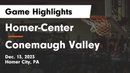 Homer-Center  vs Conemaugh Valley  Game Highlights - Dec. 13, 2023
