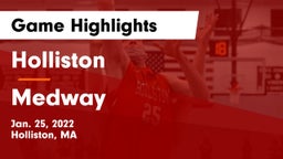 Holliston  vs Medway  Game Highlights - Jan. 25, 2022