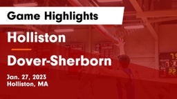 Holliston  vs Dover-Sherborn  Game Highlights - Jan. 27, 2023