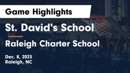 St. David's School vs Raleigh Charter School Game Highlights - Dec. 8, 2023