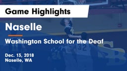 Naselle  vs Washington School for the Deaf Game Highlights - Dec. 13, 2018