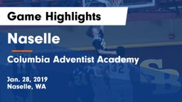 Naselle  vs Columbia Adventist Academy Game Highlights - Jan. 28, 2019