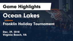 Ocean Lakes  vs Franklin Holiday Tournament Game Highlights - Dec. 29, 2018