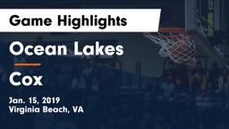 Ocean Lakes  vs Cox  Game Highlights - Jan. 15, 2019
