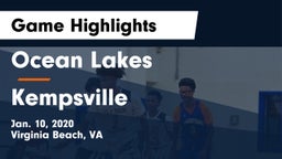 Ocean Lakes  vs Kempsville  Game Highlights - Jan. 10, 2020