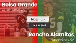 Matchup: Bolsa Grande High vs. Rancho Alamitos  2016