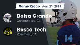 Recap: Bolsa Grande  vs. Bosco Tech  2019