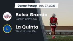 Recap: Bolsa Grande  vs. La Quinta  2023