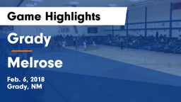 Grady  vs Melrose  Game Highlights - Feb. 6, 2018