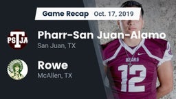 Recap: Pharr-San Juan-Alamo  vs. Rowe  2019