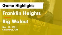Franklin Heights  vs Big Walnut Game Highlights - Dec. 10, 2021