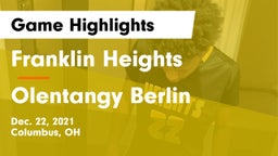 Franklin Heights  vs Olentangy Berlin  Game Highlights - Dec. 22, 2021