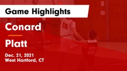 Conard  vs Platt  Game Highlights - Dec. 21, 2021