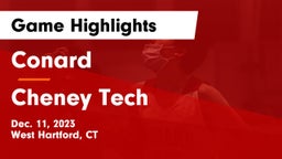 Conard  vs Cheney Tech Game Highlights - Dec. 11, 2023