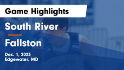 South River  vs Fallston  Game Highlights - Dec. 1, 2023
