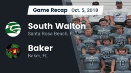 Recap: South Walton  vs. Baker  2018