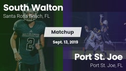 Matchup: South Walton High vs. Port St. Joe  2019