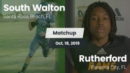 Matchup: South Walton High vs. Rutherford  2019