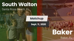 Matchup: South Walton High vs. Baker  2020