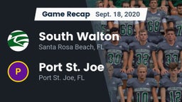 Recap: South Walton  vs. Port St. Joe  2020