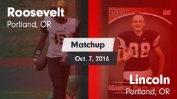 Matchup: Roosevelt High vs. Lincoln  2016