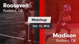 Matchup: Roosevelt High vs. Madison  2016