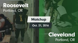 Matchup: Roosevelt High vs. Cleveland  2016