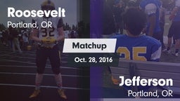 Matchup: Roosevelt High vs. Jefferson  2016