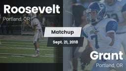 Matchup: Roosevelt High vs. Grant  2018