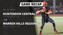 Recap: Hunterdon Central  vs. Warren Hills Regional  2016